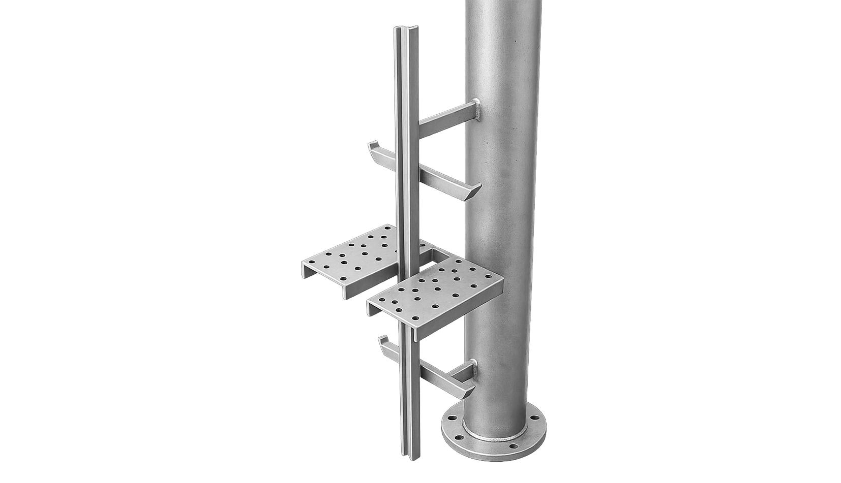 Foot rest for vertical rigid line